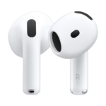 25-AIR PODS 4 - AirPods 4 with Active Noise Cancellation - AirPods 4 (2024) feature the H2 chip, offering improved audio, IP54 dust/water resistance, and USB-C charging, with up to 5 hours of listening time (4h with ANC). AirPods Pro 2 (USB-C) provide up to 6 hours of listening time, Active Noise Cancellation, and MagSafe charging. Both support Bluetooth 5.3 and spatial audio.