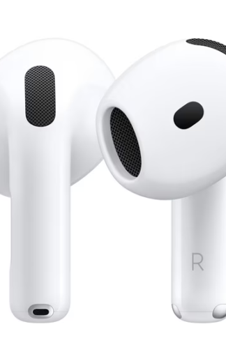 25-AIR PODS 4 - AirPods 4 with Active Noise Cancellation - AirPods 4 (2024) feature the H2 chip, offering improved audio, IP54 dust/water resistance, and USB-C charging, with up to 5 hours of listening time (4h with ANC). AirPods Pro 2 (USB-C) provide up to 6 hours of listening time, Active Noise Cancellation, and MagSafe charging. Both support Bluetooth 5.3 and spatial audio.