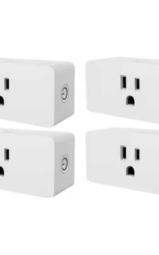 25 - SMART PLUG _ Wi-Fi Smart Socket Voice and App Control Smart Plug 4 ct